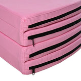 Pole dance mat, 5 cm thick round plastic mat for pole dance exercises, gymnastics, yoga, pink