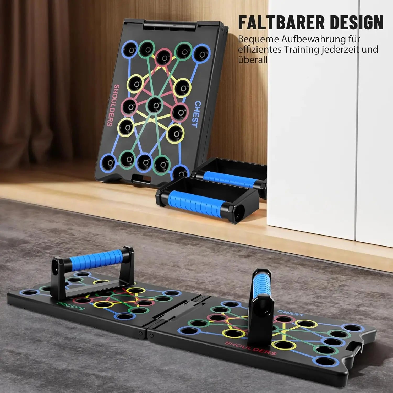 Push-up Handles Push-ups Board Push-up Up Board Chest Trainer Men Fitness Equipment Home Calisthenics Equipment Fitness accessories Push-up Board with Counting Timer Function