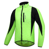 WOSAWE Men Windproof Waterproof Reflective Cycling Jacket MTB Bicycle Long Sleeve Windbreaker Sleeveless Vest Bike Coat Jersey