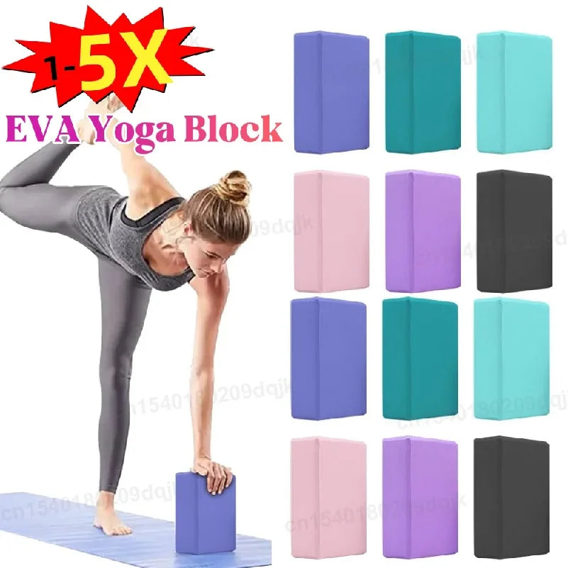 Yoga Bricks Gym Blocks Foam Brick Training Exercise Fitness Tool Yoga Bolster Pillow Cushion Stretching Body Shaping Blocks