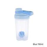 500ml/700ml Portable Water Bottle For Drink Plastic Leak Proof Sports Bottles Protein Shaker Water Bottle Drinkware BPA FREE