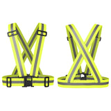 Highlight Reflective Straps Night Work Security Running Cycling Safety Reflective Vest High Visibility Reflective Safety Jacket