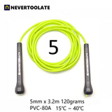 NEVERTOOLATE  EXTRA LONG 3.2 METERS 14cm abs handle boxing speed 5mm Soft PVC Jump skip Rope Tangle Free Skipping Fitness