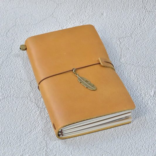 100% Genuine Leather Journal Refillable Travel Notebook Retro DIY Handmade Diary Sketchbook School Office Gift Customized