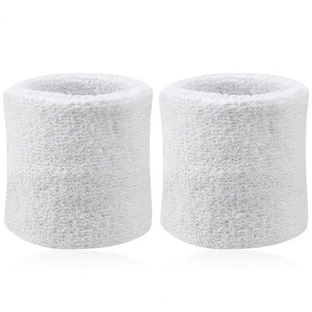 2Pcs Wrist Sweatband Tennis Sports Wristband Volleyball Gym Elastic Brace Support Sweat Band Towel Bracelet Quick Dry Sweatband