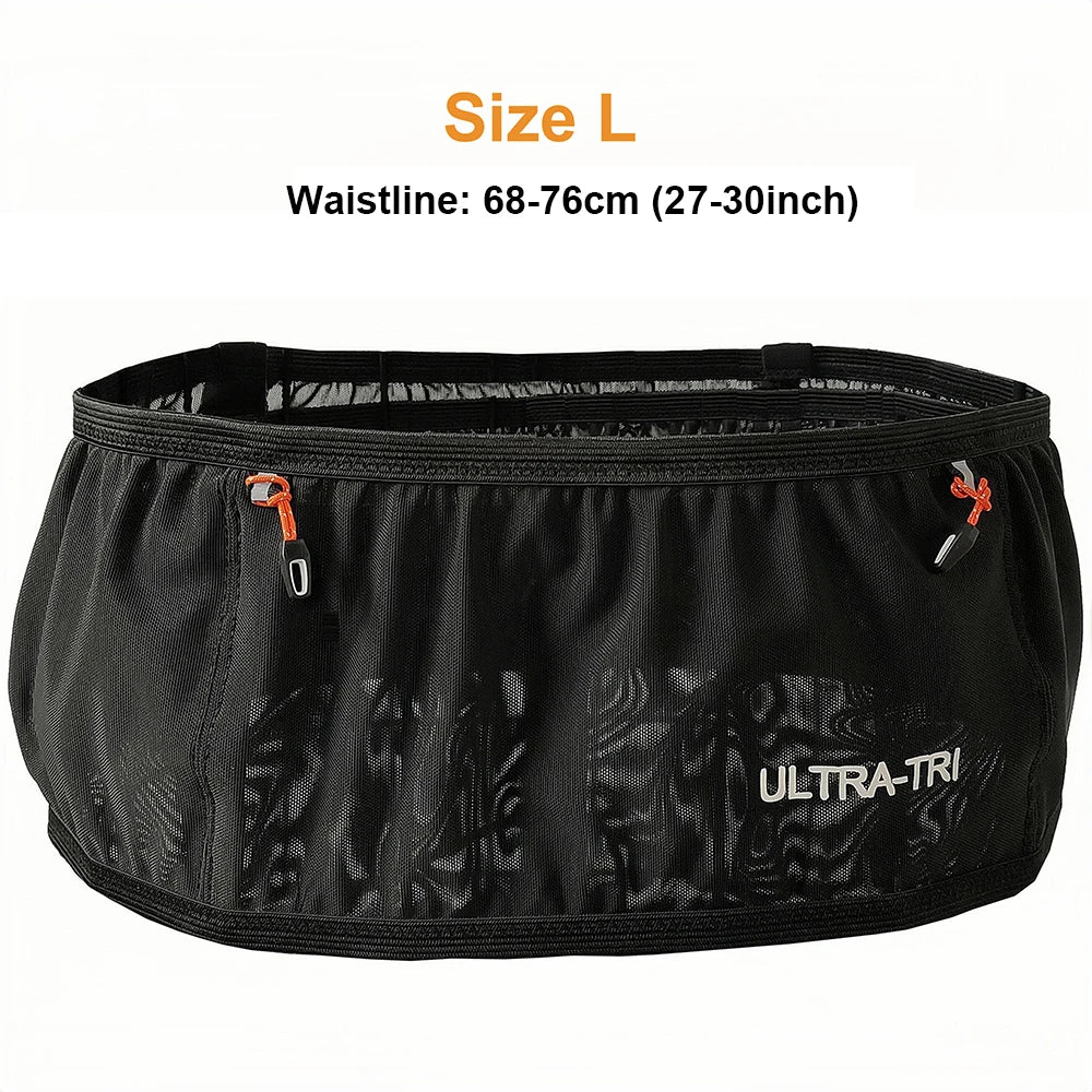 ULTRA-TRI Marathon Race Belt Bag Outdoor Sports Hydration Trail Running Jogging Cycling High Elastic Waist Bag