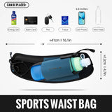 Running Waist Bag Lightweight Hydration Sport Belt Bag Adjustable Hiking Cycling Bottle Bag Fanny Pack Trail Running Bag