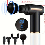 30 Level Massage Gun Fascia Deep Muscle Relax Body Neck Massager Electric Fitness Equipment Noise Reduction Male Female