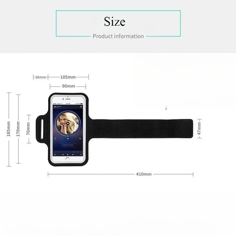 HAISSKY Simple Running Sport Armbands For iPhone 17 16 14 13 Pro Max 15 Plus 16E 17 Air Samsung S25Ultra Xiaomi On Hand Arm Bag