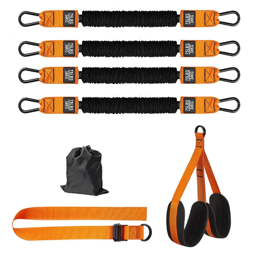 Yoga Pilates Stick Resistance Bands Set Portable Pilates Bar Full-Body Workout Kit Home Gym Strength Training Exercise Equipment