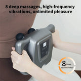 16 Heads Fascia Massage Gun，Adjustable High Frequency Vibration Electric Massager For Muscle Relaxation And Relieve Fatigue