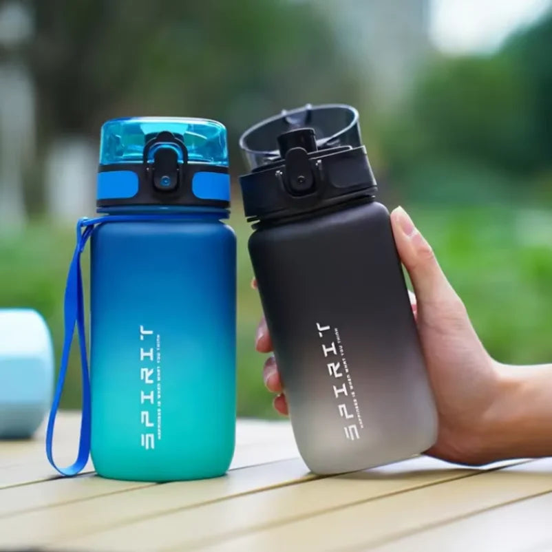 Gradient Sports Water Bottle with Time Marker - Leak-Proof, Durable PC Material for Cycling, Running & Fitness