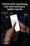 5.0 MG Sport Fitness Tracker Ultra-Light Blood Oxygen Pressure Uric Acid Blood Lipid ECG Smart Bracelet Band For Men Women