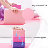 New 2PCS Yoga Building Blocks Cubes Pilates Bricks Reinforcement Mats Exercise Home Sports Supplies Exercise Eva YJZ01