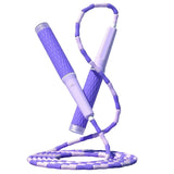 Beads Jumping Rope, Adjusted Segmented Fitness Skipping Rope for Women Man Kid Jump Rope, Workout and Weight Loss