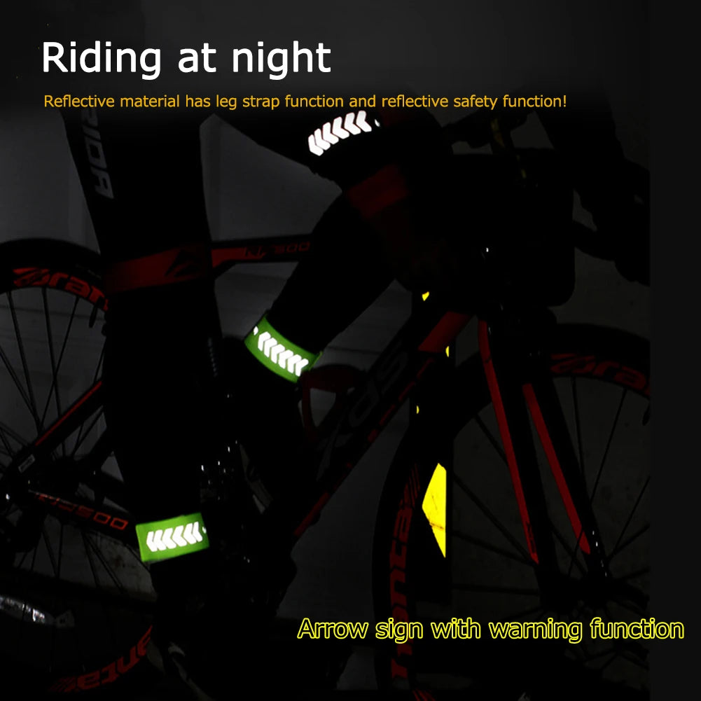 Outdoor Cycling Reflective Leg Rings  Arm Ankle Leg Safety Bands for Cycling Adjustable for Night Running Cycling Walking