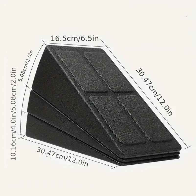 3-Piece Yoga Foam Wedge Anti Slip Wedge Block Leg Stretcher And Fascia Stretcher, Used To Improve Leg Strength Treatment