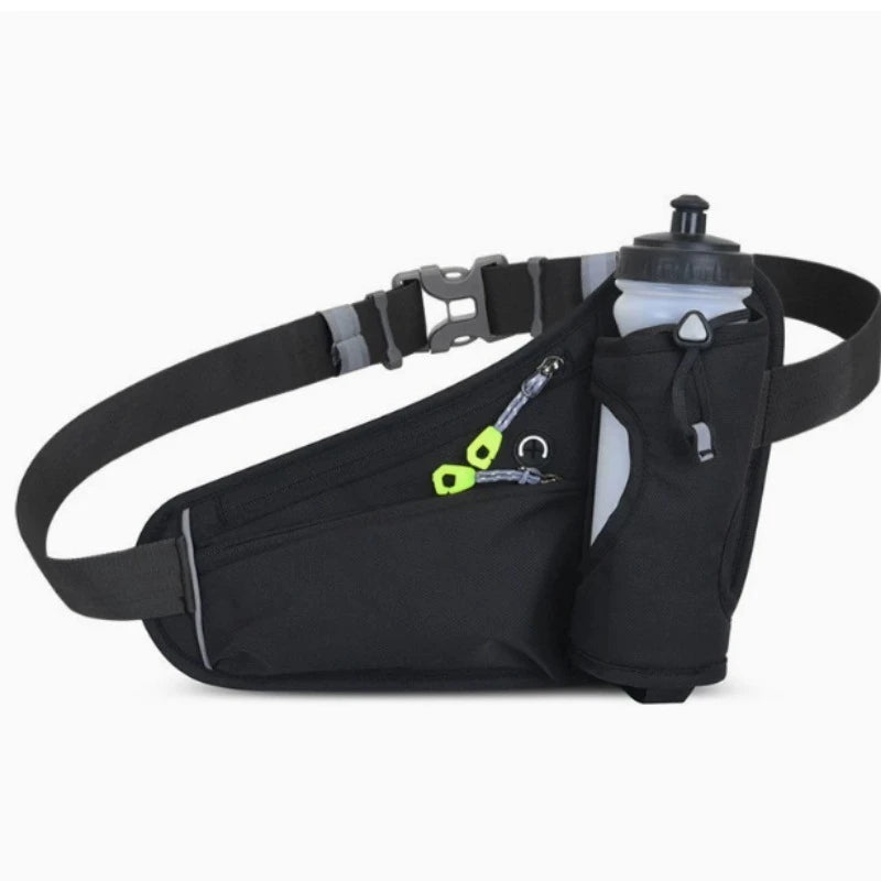 Running Waist Bags Water Bottle Holder Hydration Belt Bag Men Women Sports Fanny Pack Gym Running Cell Phone Jogging Cycling Bag