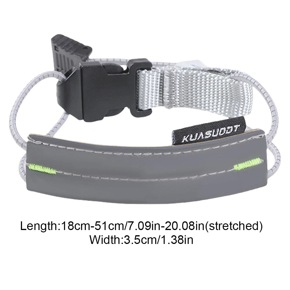 Reflective Cycling Pants Cuff Band High Visibility Bicycle Trouser Bands Adjustable for Night Walking Cycling Running