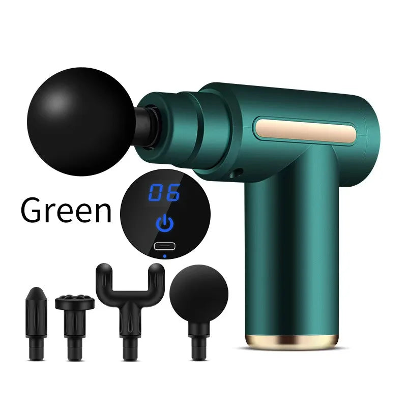 Professional Electric Muscle Massager Fascia Gun Mini Pocket Device Low Noise Neck Massager for Fitness And Muscle Relaxation