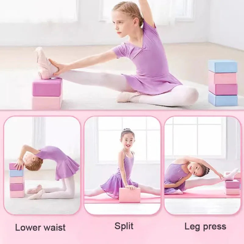 New 2PCS Yoga Building Blocks Cubes Pilates Bricks Reinforcement Mats Exercise Home Sports Supplies Exercise Eva YJZ01