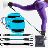 Ankle Straps Resistance Bands Set Fitness Workout Exercise Equipment Ankle Weight Yoga Elastic Fitness Band For Gym Man Woman
