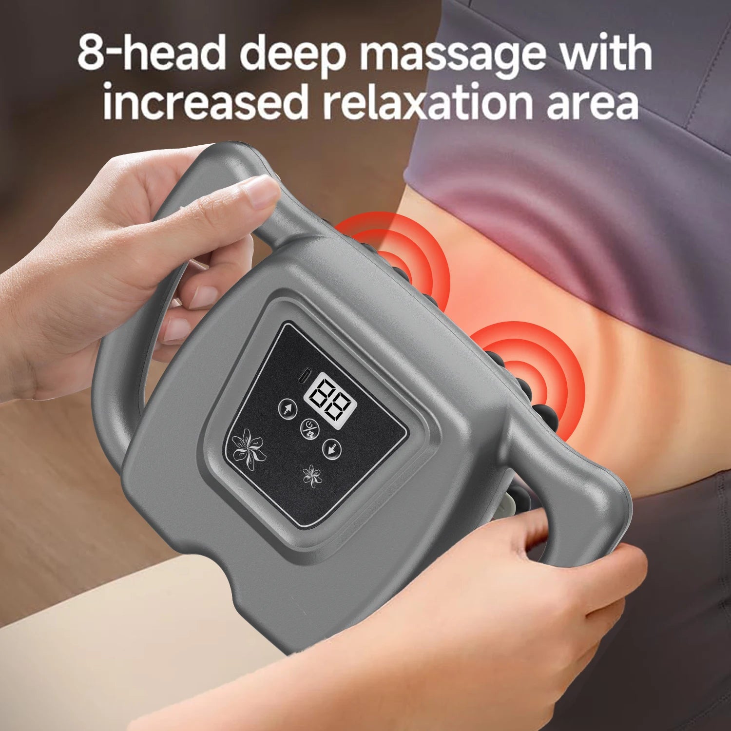 Deep Tissue Muscle Relaxation Massage Gun Fascia Gun 16/24 Heads Fascia Gun Percussion Cordless Electric for Men Women