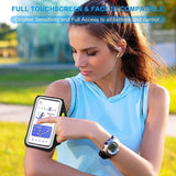 HAISSKY Zipper Pocket Running Sports Armband For iPhone 17 16 15 Pro Max 14 Plus 13 Men Women Outdoor Touch Screen Belt Arm Bags