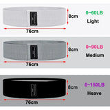 COYOCO Pull Strap Set Fabric Booty Bands Hip Circle Elastic Fitness Expander for Home Workouts Glute Legs Strength Training