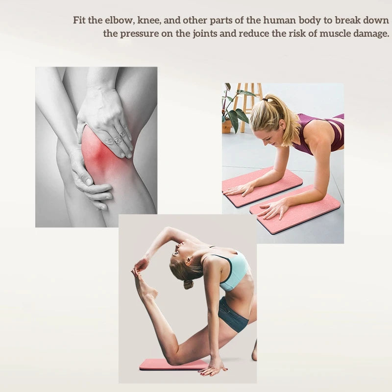2Pcs Yoga Knee Pad Cushion Soft TPE Pad Support Protective Pad For Elbow Leg Arm Balance Exercise Fitness Workout Yoga Mat