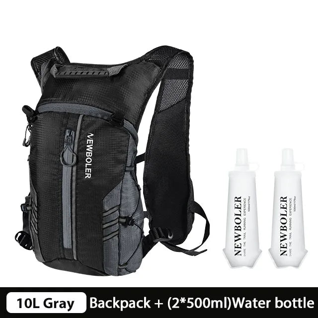 Running Backpack Vest With Water Bottle Hydration Bag, Lightweight Bicycle Running, Jogging, Marathon Riding, Hiking Bag
