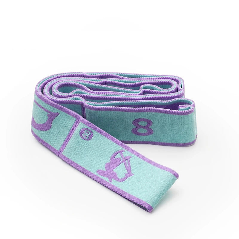 8 Dance Training Segmented Band Stretching Belt for Ballet Dance Gymnastics Pilates Yoga Exercise Elastic Resistance Band