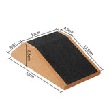 2pcs Cork Yoga Wedge Block Non-Slip Surface for Squat Heel Elevation Calf Stretching Home Gym Fitness Accessories