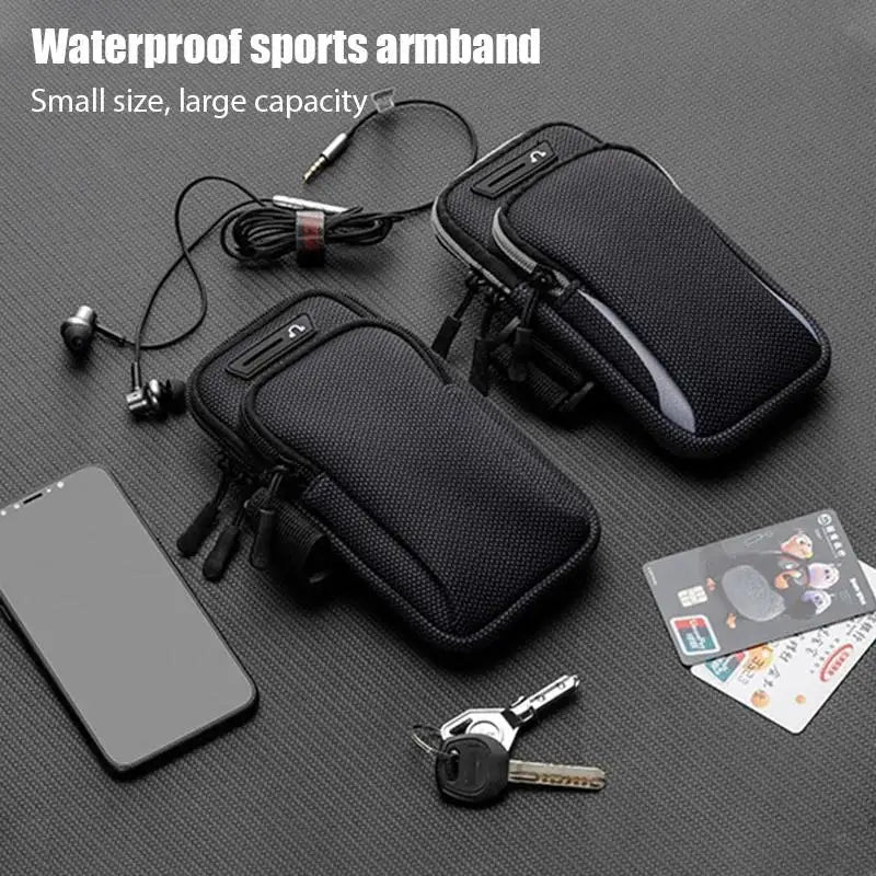 Universal Armband Outdoor Waterproof Fitness Running Sport Arm Cell Phone Holder With Headphone Jack Mobile Phone Bag For iPhone