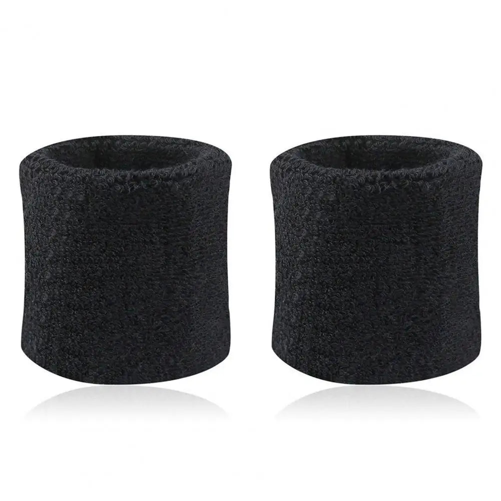 2Pcs Wrist Sweatband Tennis Sports Wristband Volleyball Gym Elastic Brace Support Sweat Band Towel Bracelet Quick Dry Sweatband