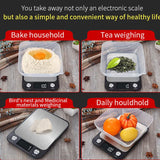 Digital Kitchen Scale Weighing Food Coffee Balance Smart Electronic Digital Scales Stainless Steel Design for Cooking and Baking