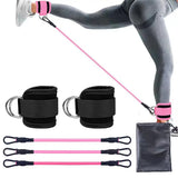 Ankle Straps Resistance Bands Set Fitness Workout Exercise Equipment Ankle Weight Yoga Elastic Fitness Band For Gym Man Woman