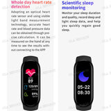 M7 Smart Watch Heart Rate Blood Pressure Monitoring AMOLED Screen Smart Wristband Fitness Tracker For Men Women Sport Bracelet
