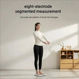 Mijia Smart Scale S800 8-Electrode Body Mi Fat Scale Bluetooth Dual-Frequency BIA Tempered Glass Works With Mi Home App