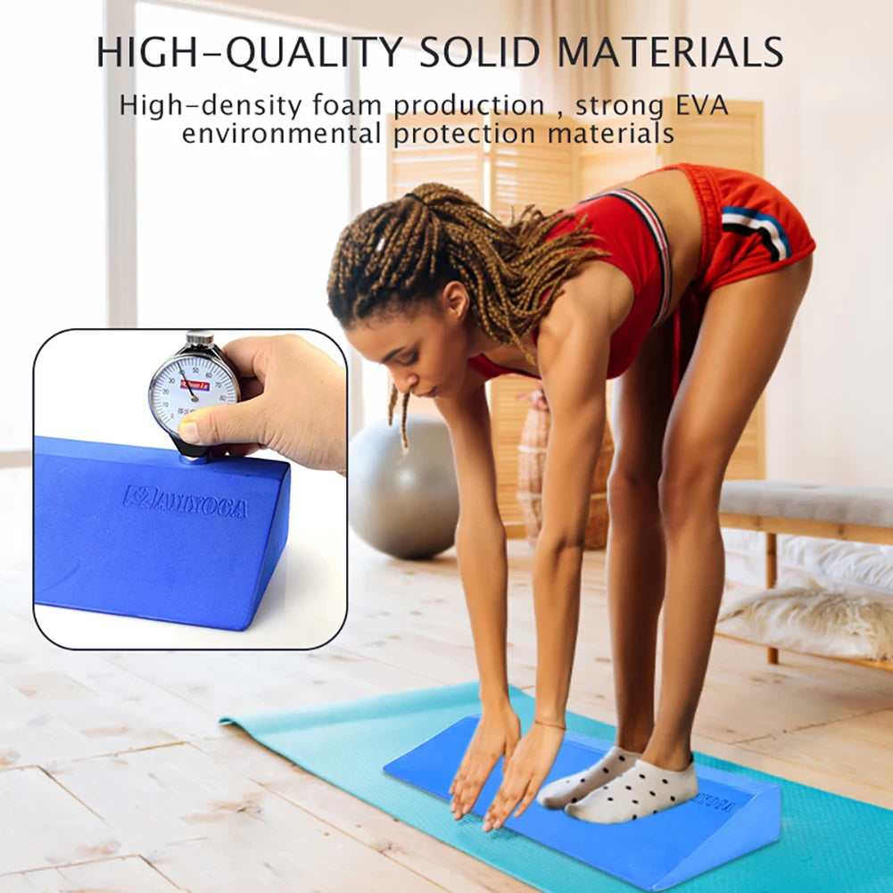 1/2Pcs Yoga Wedge Blocks EVA Foam Yoga Wedge Stretch Slant Boards Exercise Yoga Block Pilates Wedge Squats Fitness Accessories