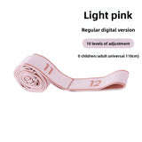 8/10/12 Grid Yoga Stretch Band Flexible Adjustable Digital Resistance Band Multi-stage Stretching Training Belt