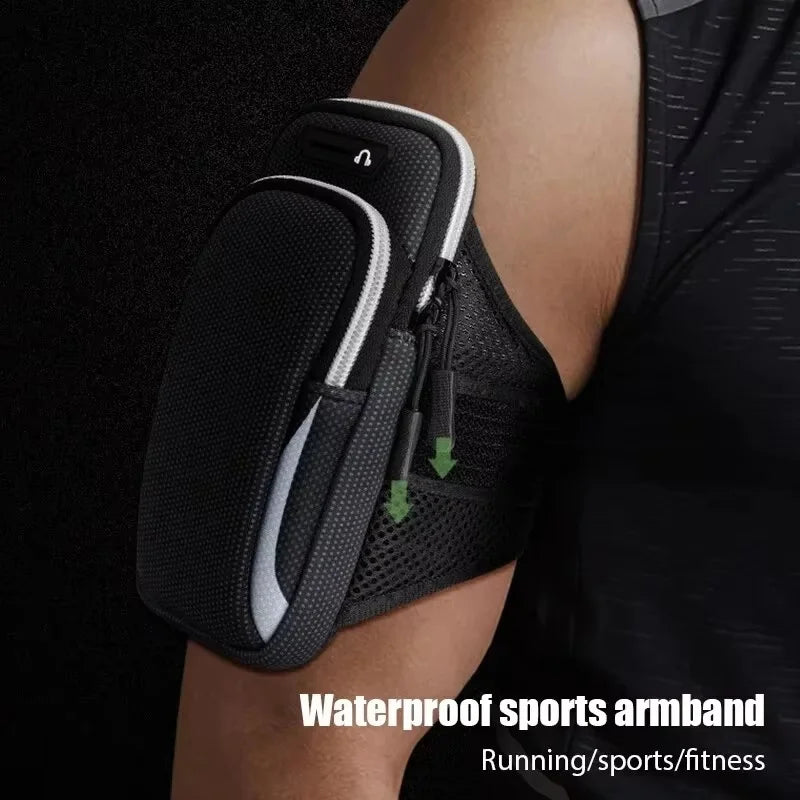 Universal Phone Armband Outdoor Fitness Running Sport Armband Smart Phone Holder With Headphone Jack Mobile Phone Bag For iPhone