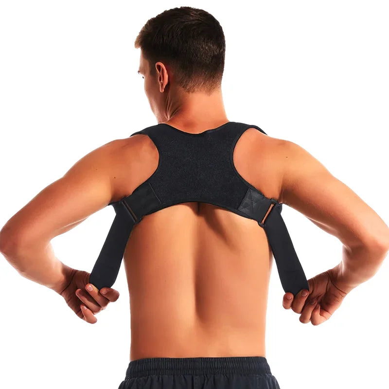Men Invisible Back Corrector Straps Anti Hunchback Back Support Brace Adjustable Improving Posture Belts Back Straight Bands