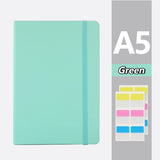 A5 Business with PU Notebook, Student Notebook, 200 Pages, Handcrafted Bookbook, Handcrafted Bookbook, Comes with Memo Paper