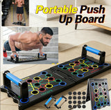 Push Up Board with Handles and Ropes 24-in-1 Multi-Function Home Gym Equipment for Chest, Shoulder & Triceps Workout Strength