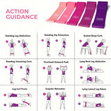 Resistance Band Set for Men And Women Fitness Exercise Bands 5pcs Thigh Stretching Bands Suitable for Home And Gym Workout Pilat