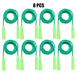 2/4/8/16Pcs Cotton Rubber Skipping Rope For Fitness Elementary School Cloth Braided Rope Fitness Student School Exercise
