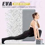 High-Density EVA Yoga Block 100% Odorless Foam Brick Slip-Resistant Firm Support Fitness Prop For Pilates & Deep Stretching