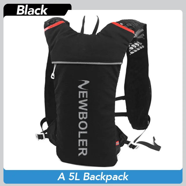 5L Ultra Lightweight Running Backpack Running Trail Hydration Vest Pack Marathon Running Bike Rucksack bag 500ml 2L Soft Flask