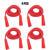 2/4/8/16Pcs Cotton Rubber Skipping Rope For Fitness Elementary School Cloth Braided Rope Fitness Student School Exercise